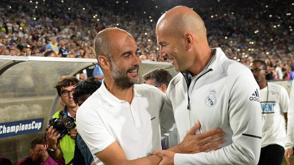 Guardiola y Zidane. Fuente (Instagram)