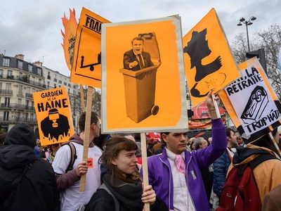 París: Al menos 20 detenidos en una nueva jornada de protestas contra la reforma de pensiones