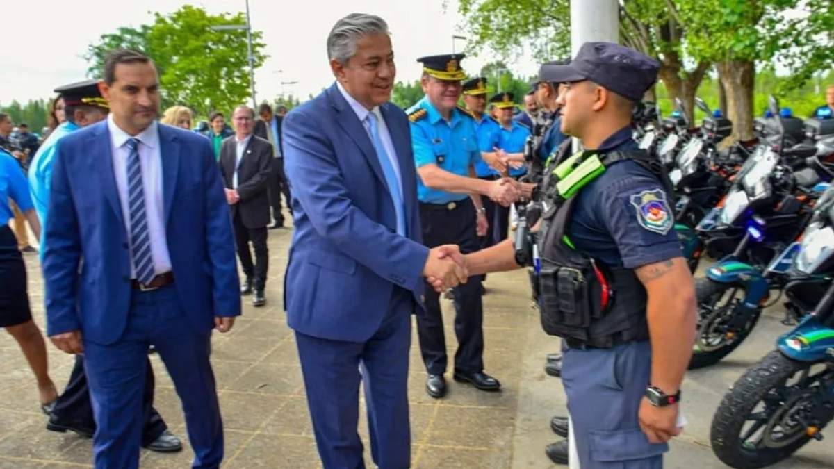 El gobernador de Neuquén, Rolando Figueroa y el ministro de Seguridad, Matías Nicolini. Fuente: (Gobierno de Neuquén)