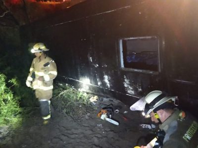 Autobús de pasajeros que se dirigía a Aguascalientes cae a un barranco; hay 40 lesionados
