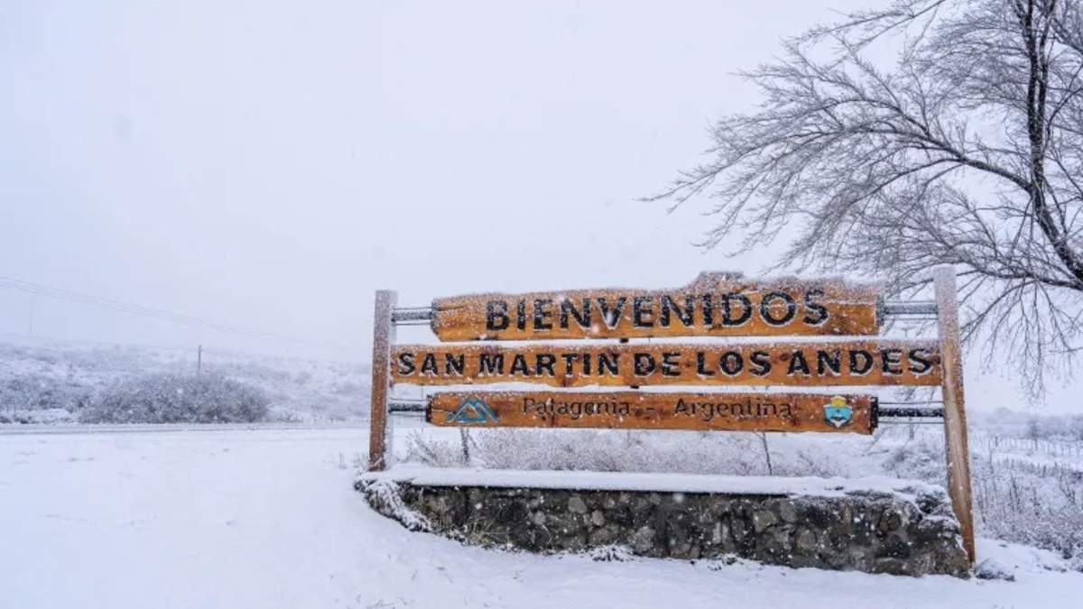 Alerta amarilla de nieve y lluvia. Fuente: (Facebook)