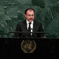 México, 'herido por los embates de la naturaleza”: Videgaray en la ONU
