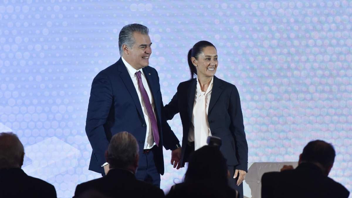 Francisco Cervantes Díaz y Claudia Sheinbaum, en la reunión del consejo del CCE