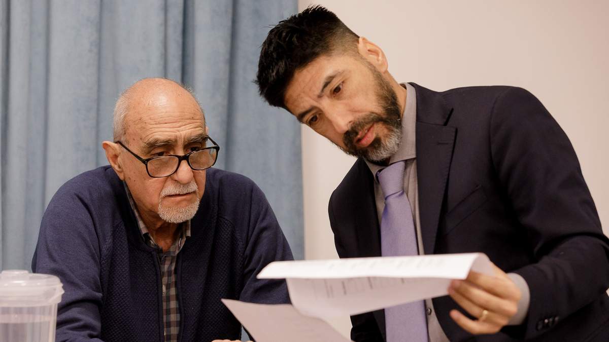 Alfredo Cury y Ricardo Soiza en el juicio de los planes sociales. Fuente: (Emiliano Ortiz)