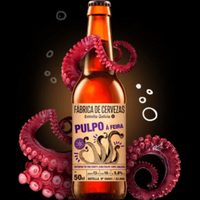 Una cerveza muy especial: elaborada con pulpo a la gallega