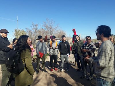 Jóvenes por el Clima plantaron árboles en el barrio Cuenca XVI