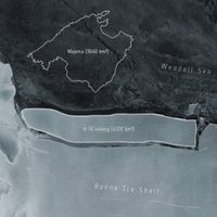 El iceberg más grande del mundo se desprende de la Antártida