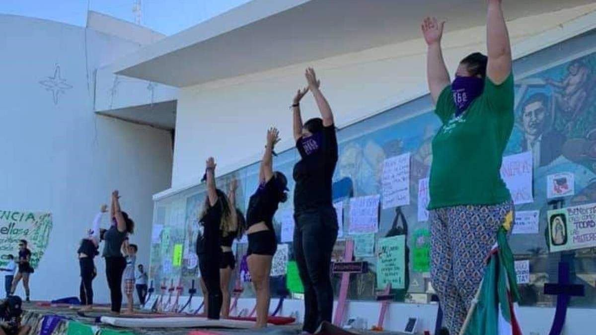 Integrantes de la Red Feminista Quintana Roo. Foto: especial