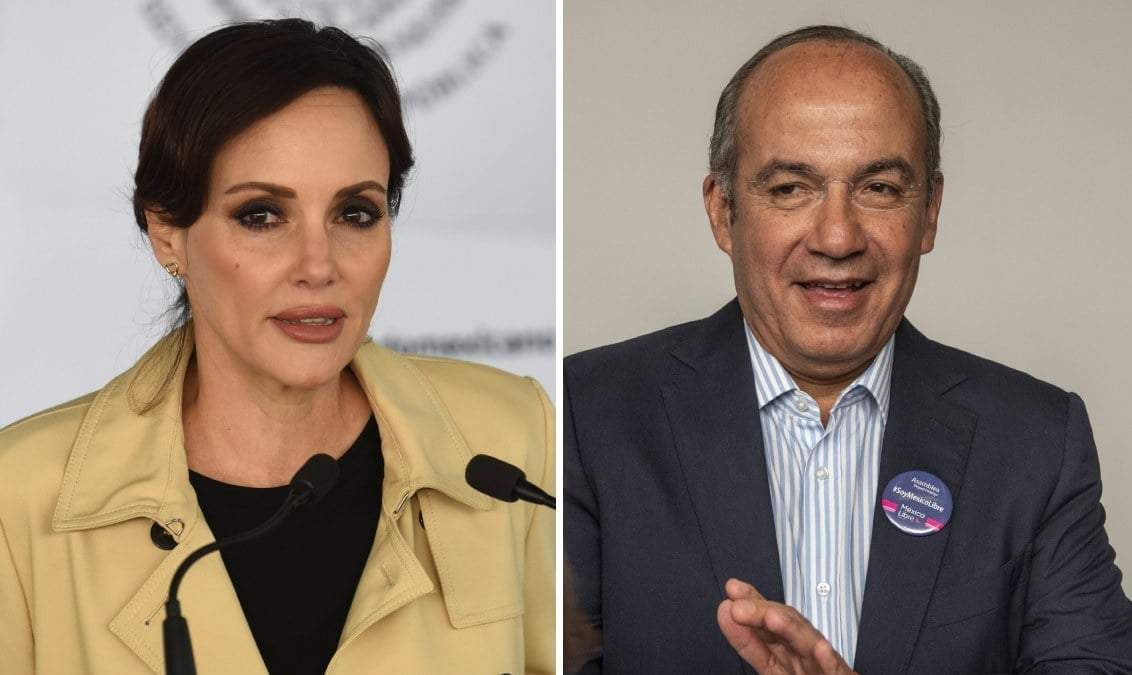Lilly Téllez y Felipe Calderón
