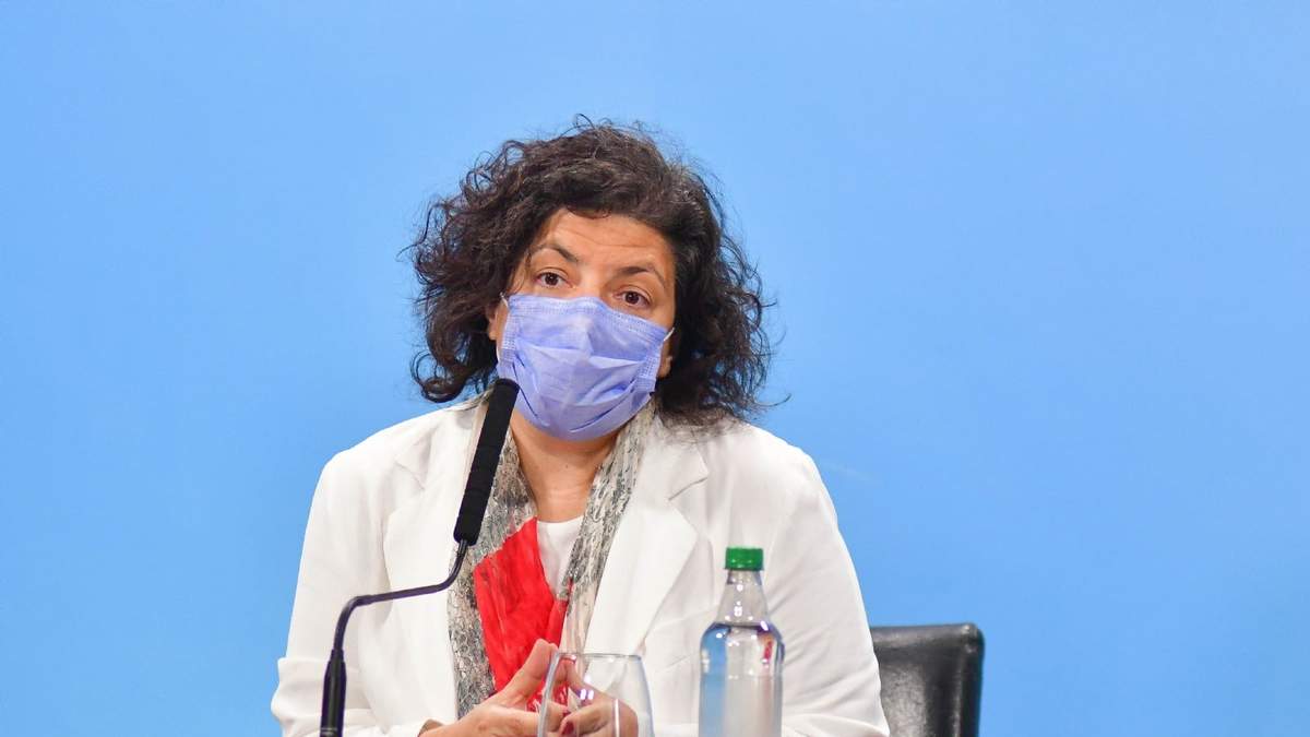 La ministra de Salud, Carla Vizzotti. Fuente: (Twitter)