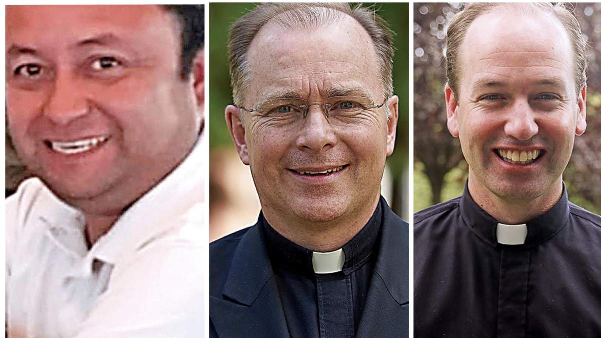 Vladimir Reséndiz, exsacerdote; John Connor, actual líder de los Legionarios de Cristo; Aaron Smith, vocero de la organización