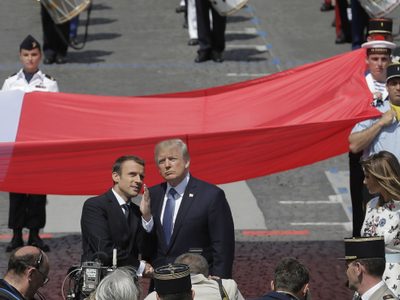 Franceses critican a Macron por invitar a Trump al desfile militar por el 14 de julio