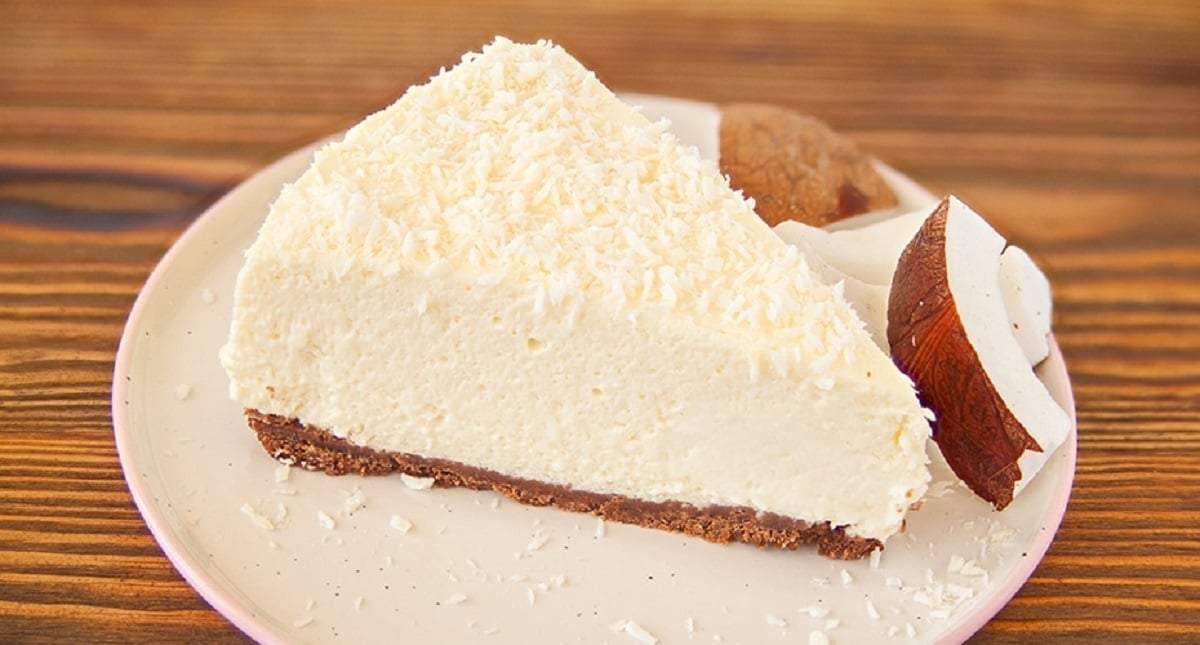 Cheesecake de coco. Fuente: (7 Días de Sabor)