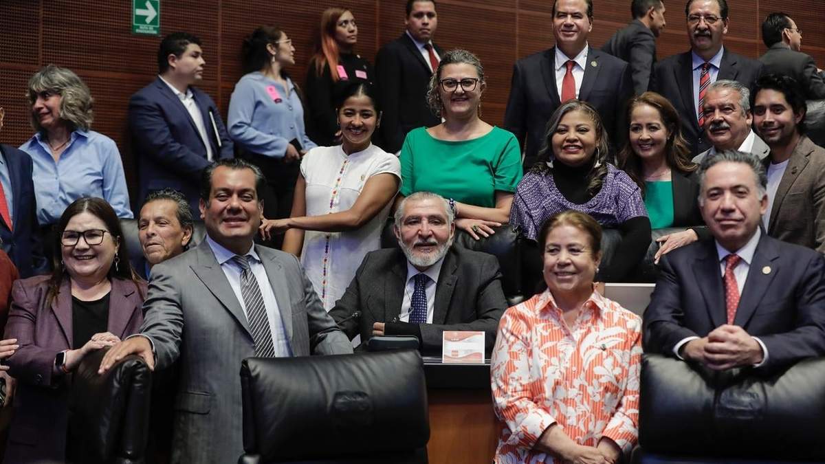 Bancada de Morena en el Senado de la República