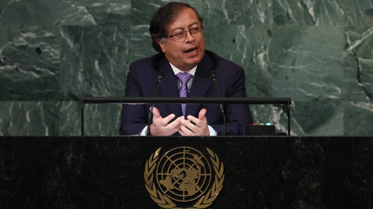 Gustavo Petro en la ONU. Fuente: (Twitter).