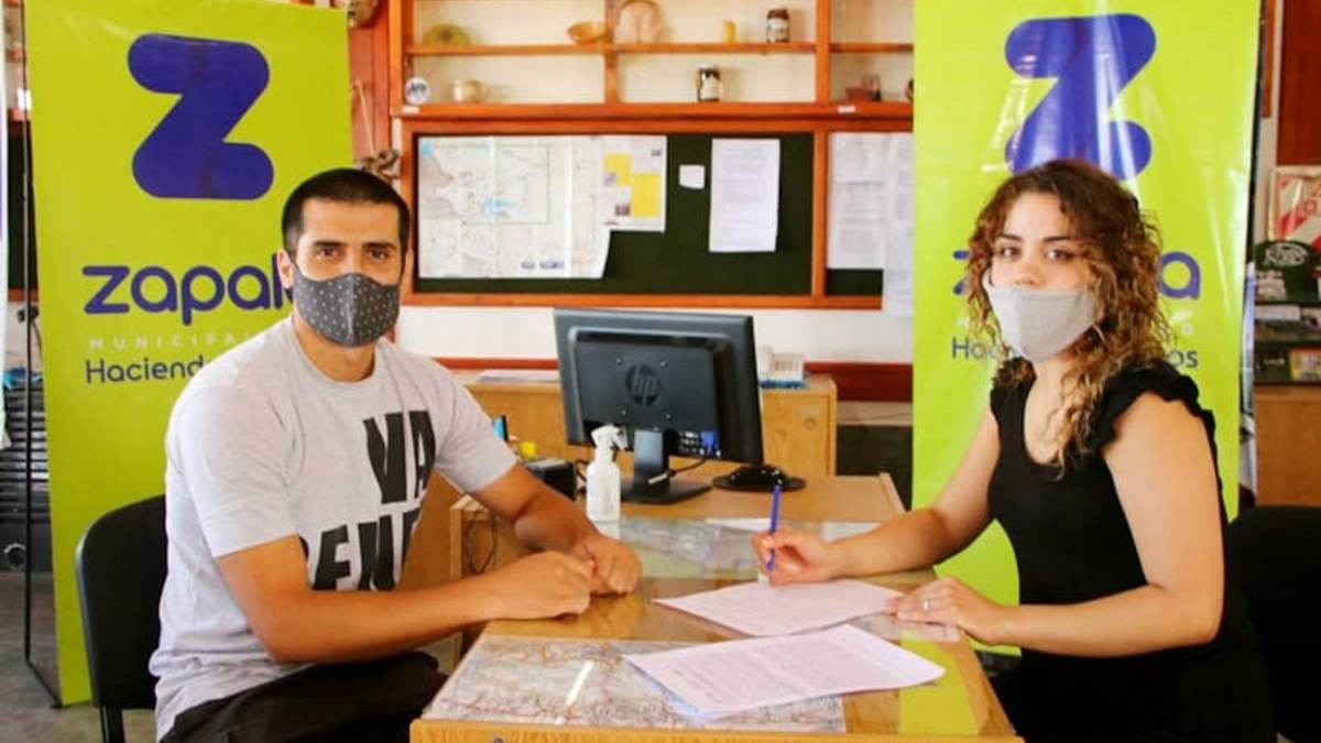 Acompañamiento a emprendedores de Zapala. Fuente: (Twitter)