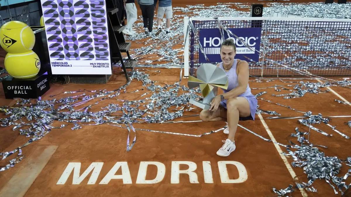 Sabalenka vence a Gauff y gana el Abierto de Madrid, su vigésimo título de su carrera