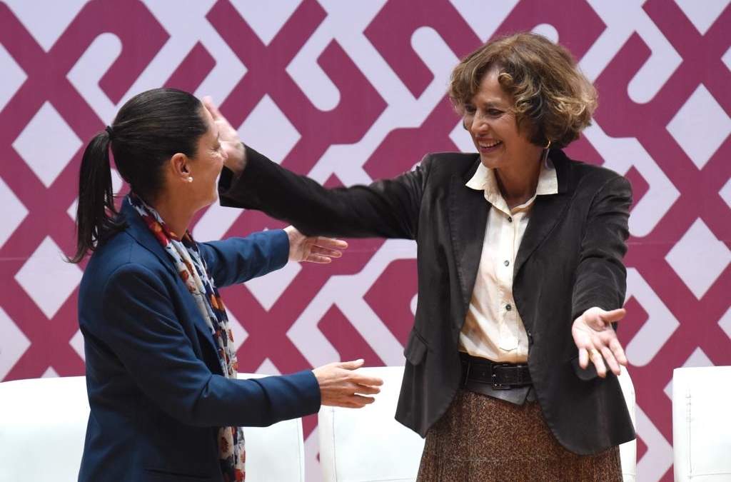 Rosaura Ruiz se despide de Sheinbaum