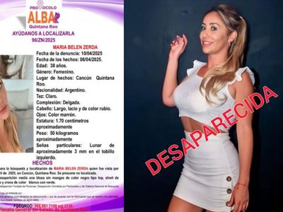 Turista extranjera desaparecida en Cancún: Lo que se sabe del caso de la argentina María Belén Zerda