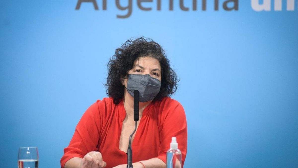 La ministra de Salud de la Nación, Carla Vizzotti. Fuente: (Twitter)