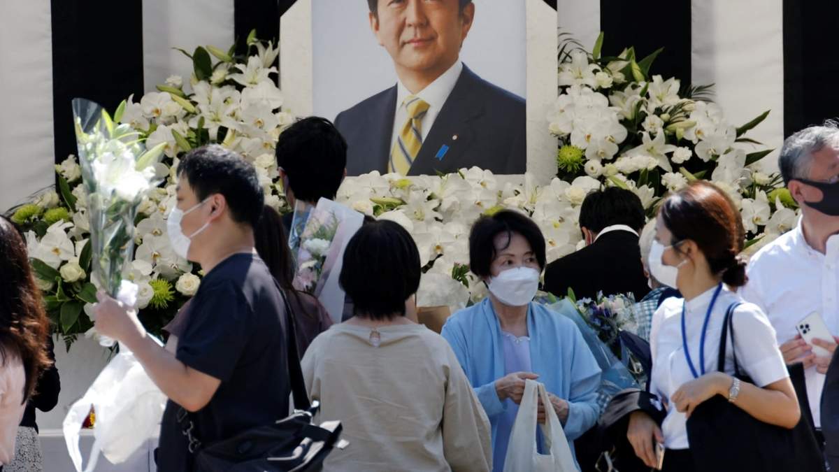 El funeral de Shinzo Abe. Fuente: (Al Jazeera)