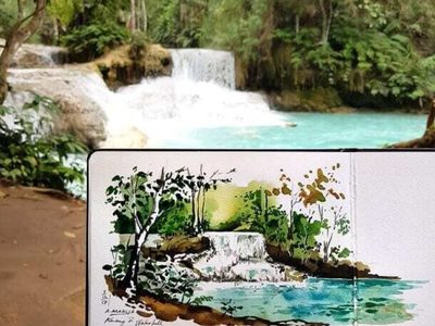 Viaja por el mundo y eterniza los paisajes con pinturas en acuarela