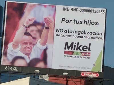 Activistas piden retiro de espot de Mikel Arriola contra uso de mariguana recreativa
