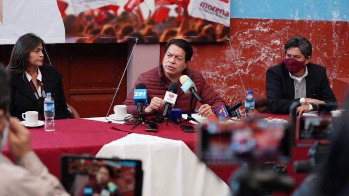 Mario Delgado en su visita a Aguascalientes