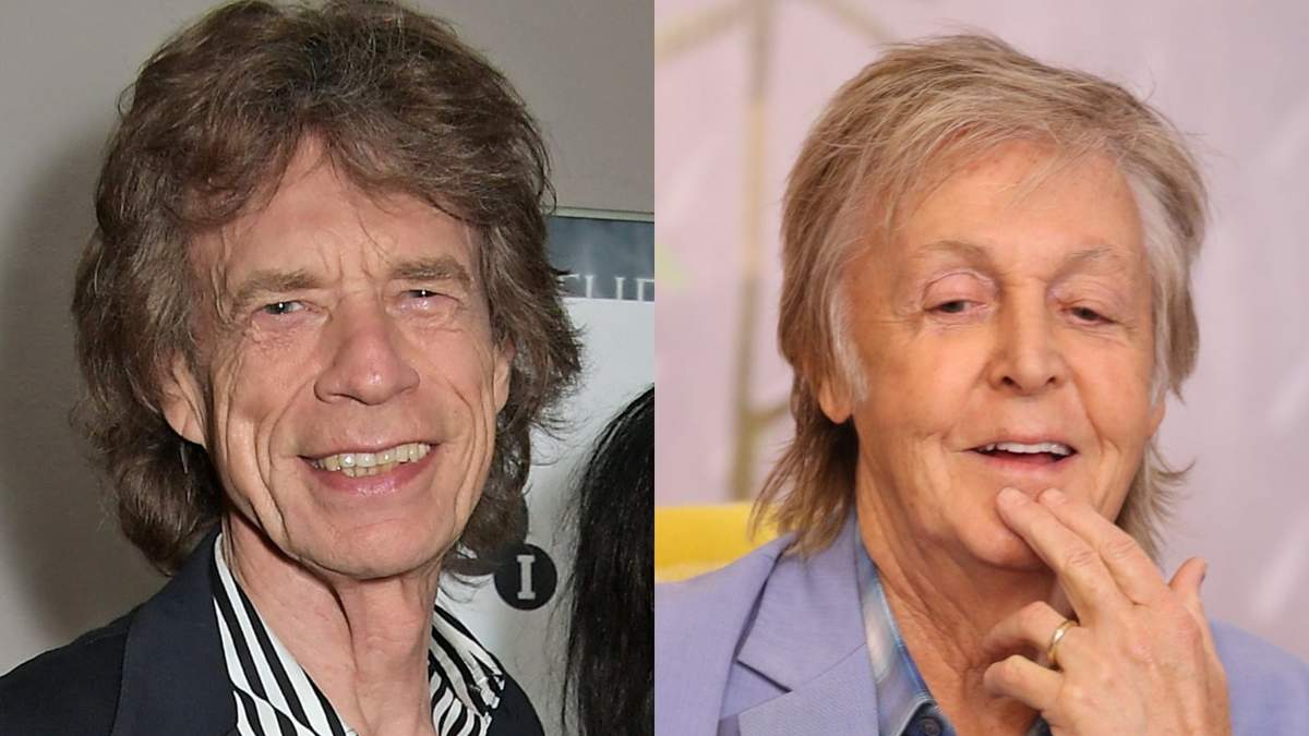 Mick Jagger y Paul McCartney. Fuente: (Instagram).