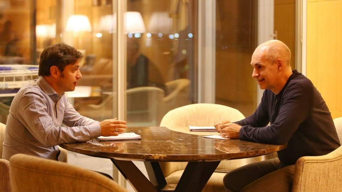 Axel Kicillof y Horacio Rodríguez Larreta. Fuente: (Instagram).