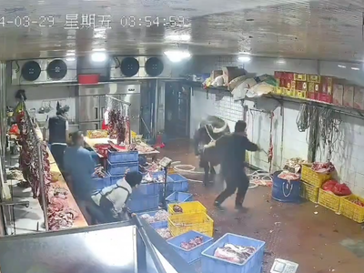 Vaca ataca a empleados de un matadero; el video se vuelve viral