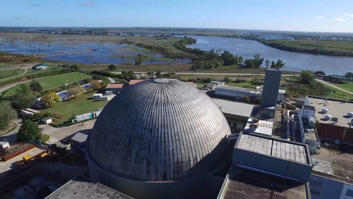 La Central Nuclear Atucha I. Fuente: (Twitter)