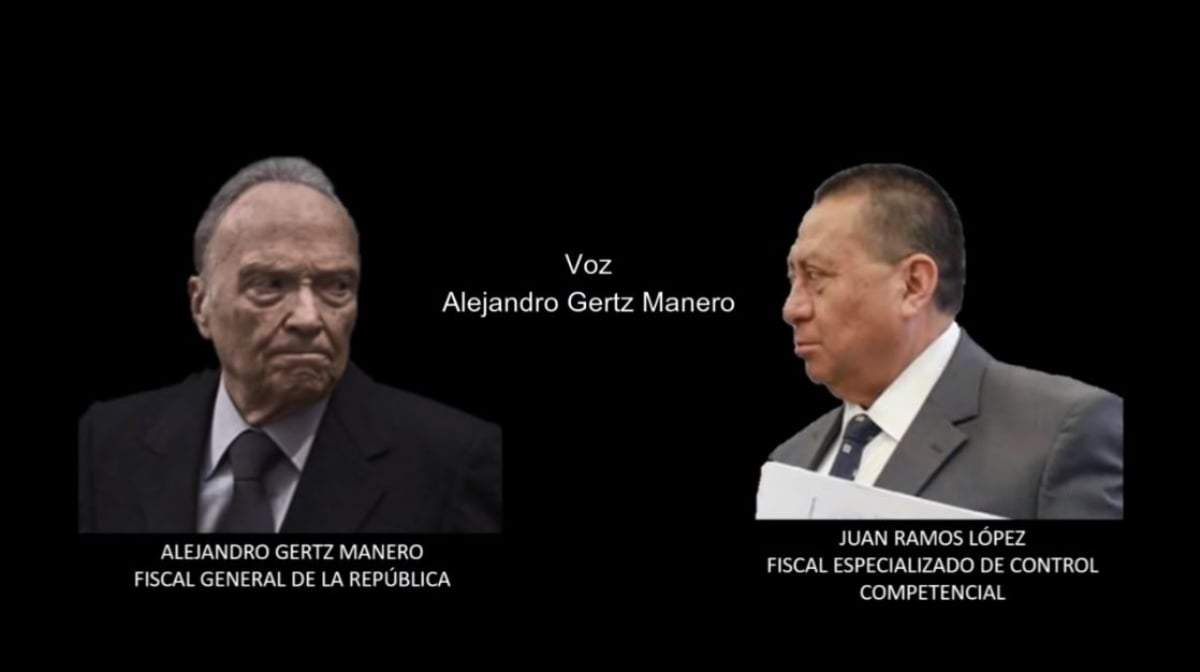 En el video se escuchan conversaciones entre Alejandro Gertz Manero y Juan Ramos López