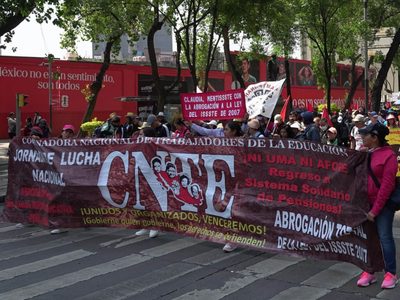 Esta es la ruta anunciada por la CNTE para la marcha del viernes en CDMX