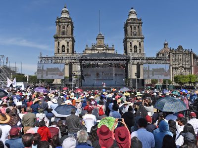 Alistan operativo en el Zócalo para el AMLOFest este 1 de diciembre