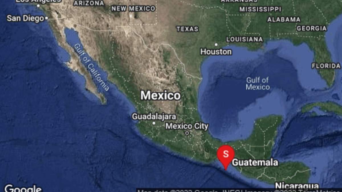 El epicentro del sismo