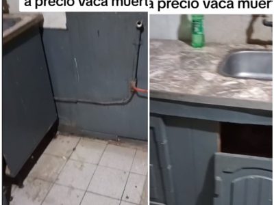 Indignación por una vivienda que alquilan a precio de Vaca Muerta, pero está toda destrozada
