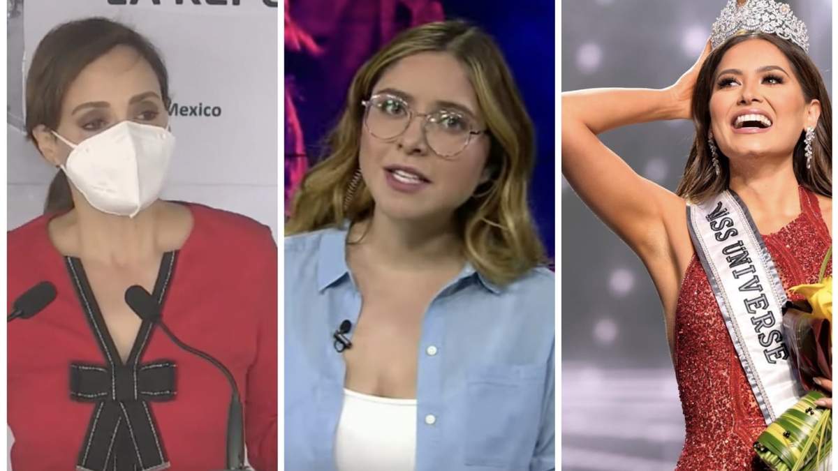Lilly Téllez, Estefanía Veloz y Andrea Meza