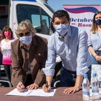 Día de la Sensibilización sobre el Cáncer de Mama: la legislatura firmó un convenio con la LUNCEC