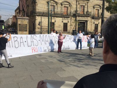 Encabeza diputada de MC protesta por gasolinazo en Guadalajara