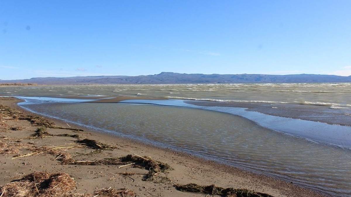 Lago Musters, Chubut. Fuente: (Twitter)