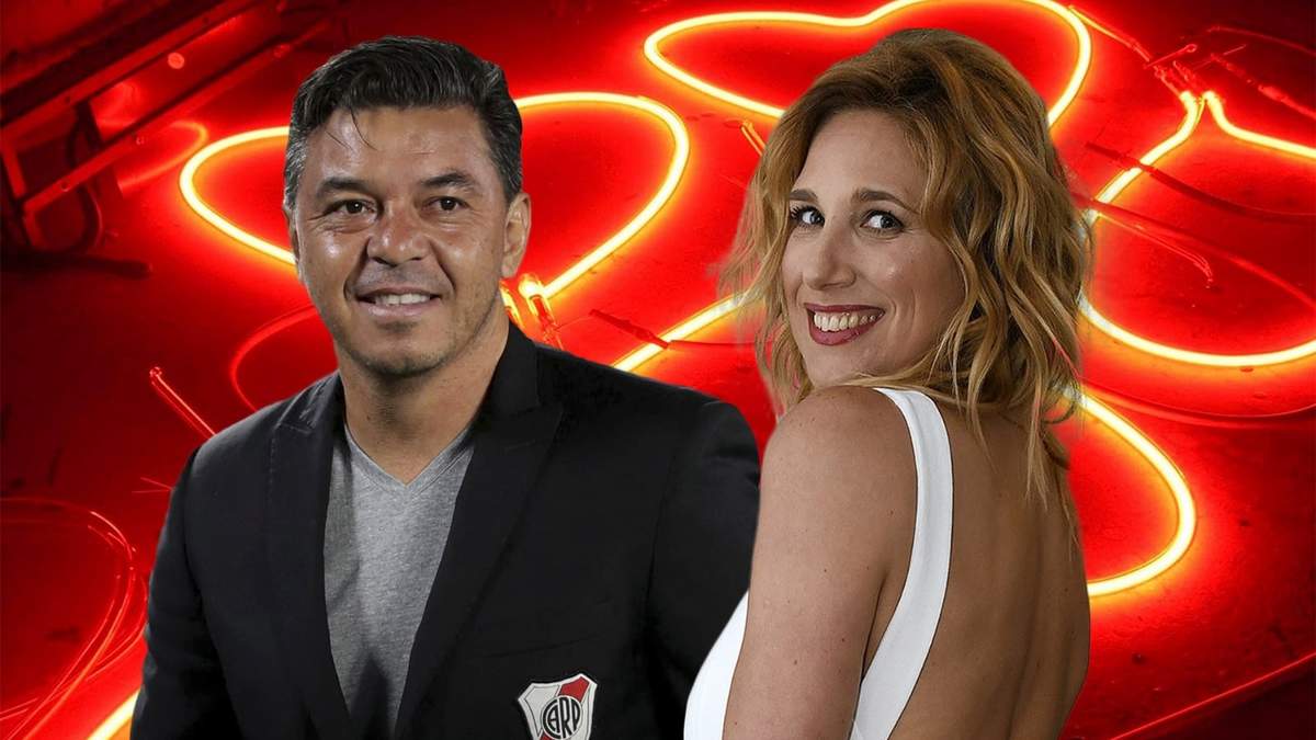 Marcelo Gallardo y Alina Moine. Fuente: (Twitter)