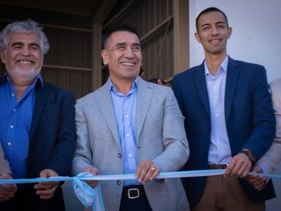 Rioseco inauguró la obra Refuerzo Acueducto Lago Los Barreales en la Estación de EPAS de Cutral Co