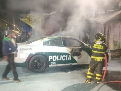 Detienen a hombre que incendió una patrulla en la colonia Morelos; caen dos más por narcomenudeo