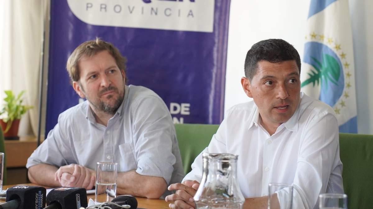 Marcos Koopmann durante el pago del Incentivo Ganadero. Fuente (Prensa)