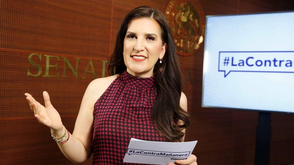 La senadora en La Contramañanera