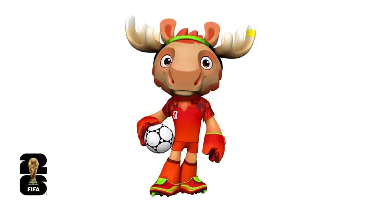 3 mascotas tendrá el Mundial 2026. El alce canadiense es arquero.