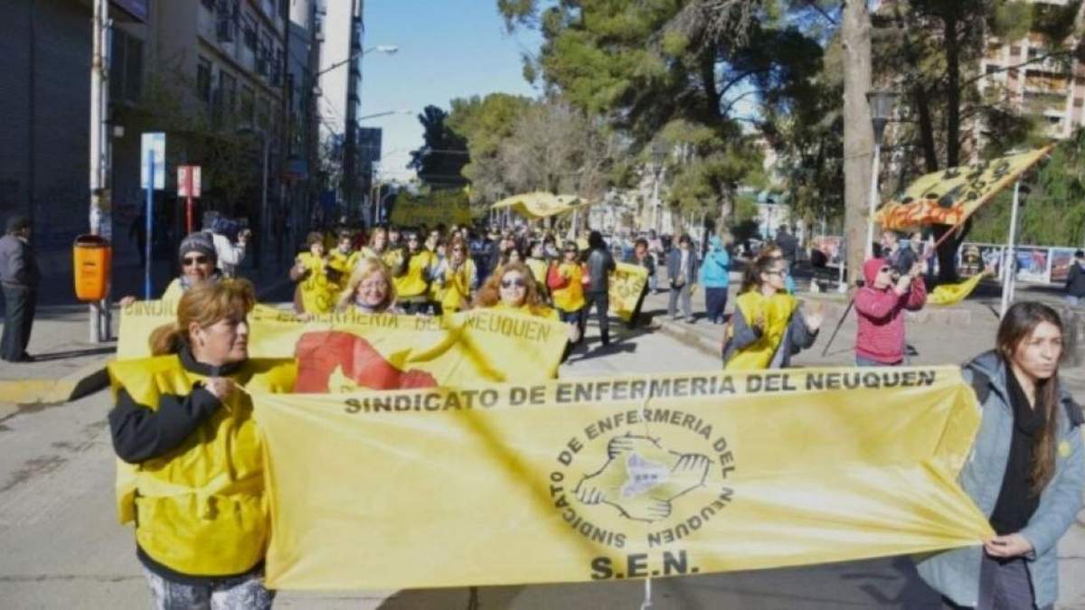 Enfermeros de paro. Fuente: (Twitter)