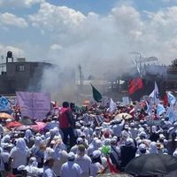 Explota pirotecnia en mitin de Alejandra del Moral en Ixtapaluca; hay dos heridos