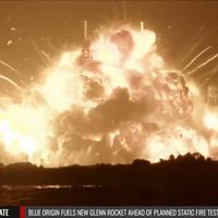 Explota cohete New Glenn de Jeff Bezos en la plataforma de lanzamiento (Video)